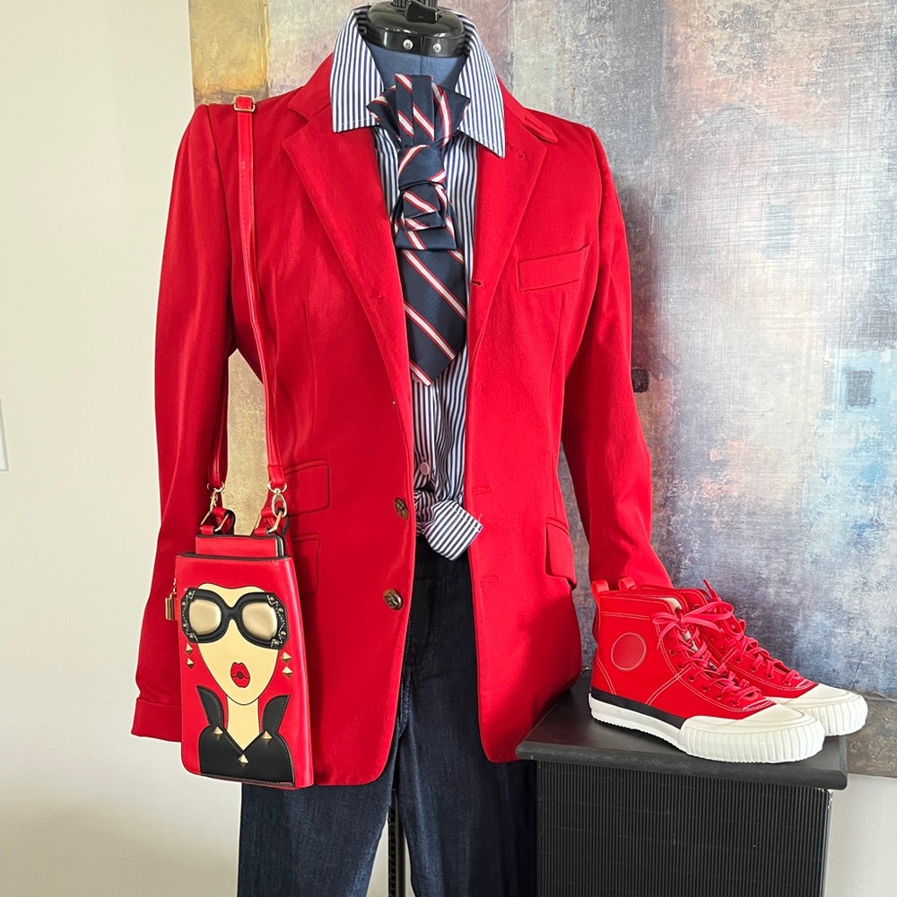 HP🔥🔥🔥🔥 Ralph Lauren red blazer! - Picture 1 of 7